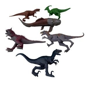 Boley Greenbrier Dinosaur Toy Lot 6 Figures Carnotaurus Raptor Dunkleosteus Mix